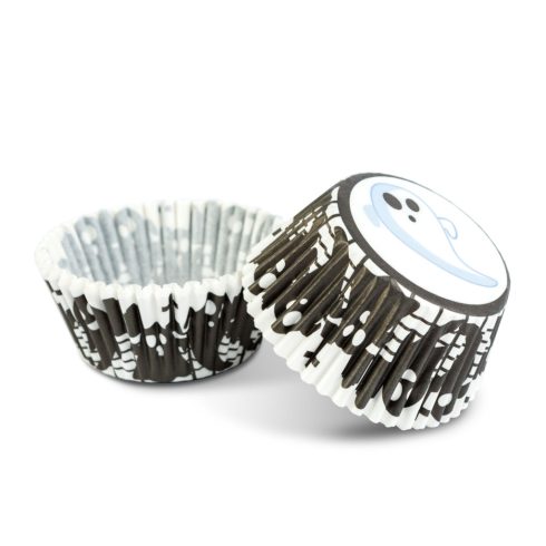 Halloween-i dekoráció - muffin papír szett - 50 db - 4 féle - 7 x 5 x 3,2 cm                          BX56579