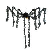   Halloween-i dekoráció - fekete pók - papír - 75 x 13 cm                                               BX56582