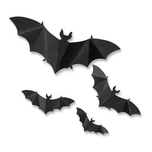 Halloween-i dekoráció - denevér szett - öntapadós - fekete - 30 db / csomag                           BX56587B