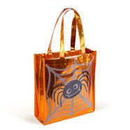   Halloween-i ajándéktáska - pók - 30 x 33 cm - narancssárga                                            BX56590A