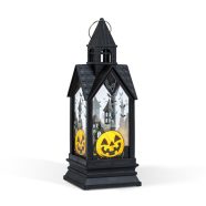  Halloween-i világító dekoráció - tök - sárga LED - 17,5 x 6,3 x 6,3 cm - 3 x LR44                     BX56600B