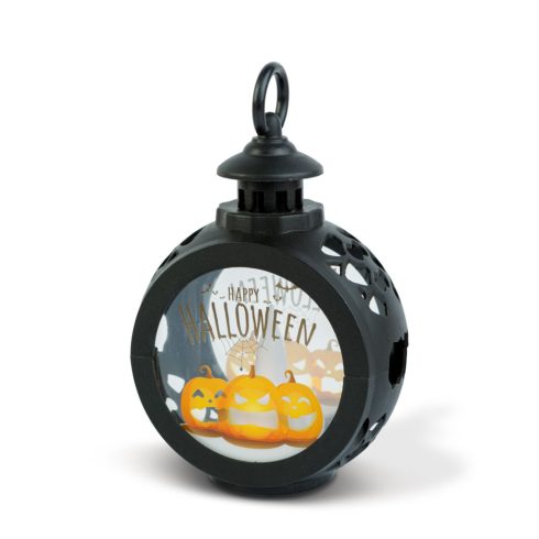 Halloween-i világító dekoráció - tök - felakasztható - LED - 8,5 x 13,5 cm                            BX56602A