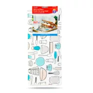   Mikroszálas edényszárító alátét - 38 x 51 cm - konyhai eszköz mintás                                  BX57093A