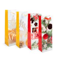   Italos tasak - papír, karácsonyi - 360 x 127 x 83 mm - 4 féle / csomag - 12 db / csomag               BX57108J