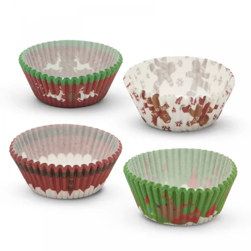 Muffin papír szett - karácsonyi - 100 db / csomag                                                     BX57168X