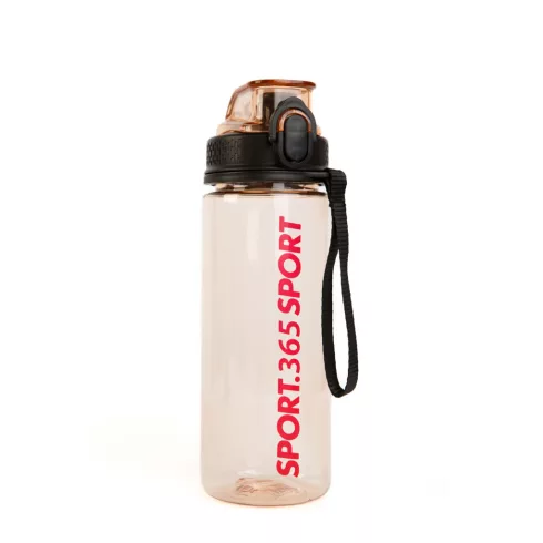 Sport kulacs - műanyag, átlátszó - 600 ml - 3 színben                                                 BX57211