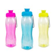   Sport kulacs - műanyag, átlátszó - 750 ml - 3 színben                                                 BX57213