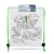 Színezhető tornazsák - 4 filccel - 33 x 27 cm - 4 féle                                                BX57317D