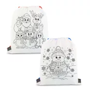   Színezhető tornazsák - 4 filccel - 33 x 27 cm - 2 féle                                                BX57317E