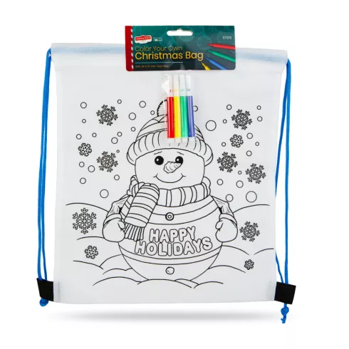 Színezhető tornazsák - 4 filccel - 33 x 27 cm - 2 féle                                                BX57317E