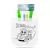Színezhető ajándéktáska - 4 filccel - 24 x 22 cm - 2 féle                                             BX57318D
