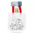 Színezhető ajándéktáska - 4 filccel - 24 x 22 cm - 2 féle                                             BX57318D