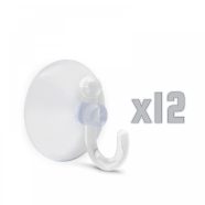   Tapadókorongos fali akasztó - 12 db / bliszter                                                        BX57344