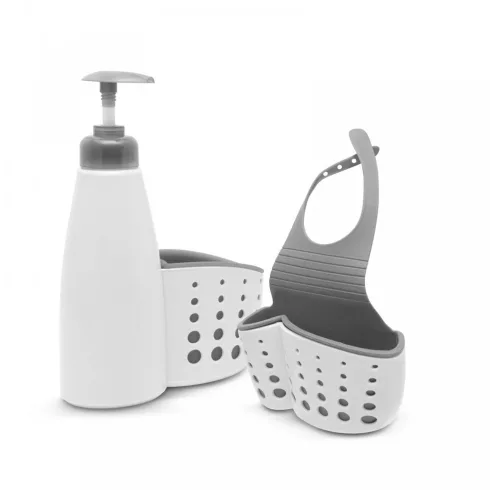 Fürdőszobai / konyhai eszköztartó pumpás flakonnal                                                    BX57360