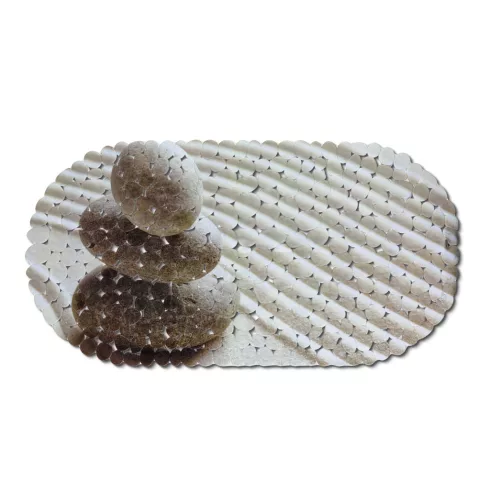 Fürdőszobai csúszásgátló 69 x 35 cm Szürke, kőmintás                                                  BX57367GY