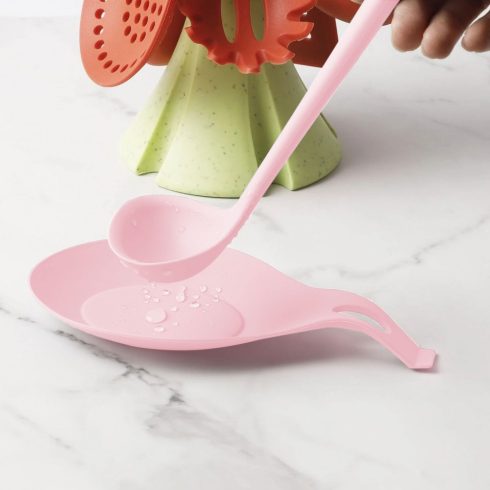 Szilikon fakanáltartó - rózsaszín - 20 x 10 x 2 cm                                                    BX57516PK