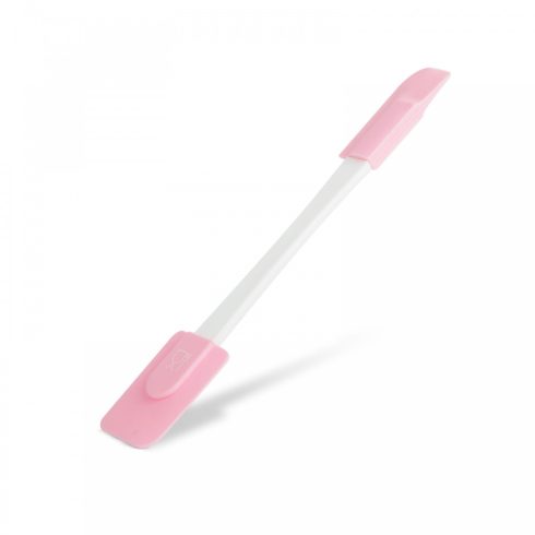 Szilikon spatula - rózsaszín, kétoldalú - 24,5 x 4,5 cm                                               BX57528B