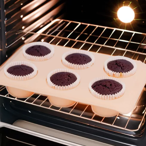Szilikon sütőforma - muffin - 30 x 18 x 4,2 cm                                                        BX57532P