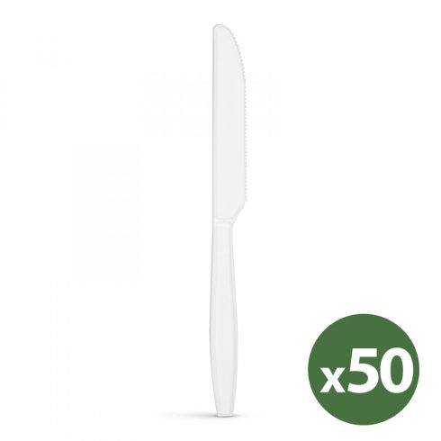 Többször használatos bioműanyag kés készlet - 50 db / csomag                                          BX57591A-50
