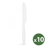   Többször használatos bioműanyag kés készlet - 10 db / csomag                                          BX57591A