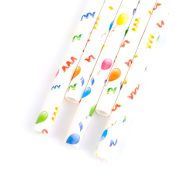   Papír szívószál - party - 197 x 6 mm - 25 db / csomag                                                 BX57608