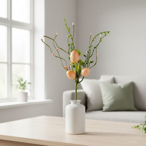 Húsvéti tojásfa ág - rózsaszín - 28 x 16 cm                                                           BX57926A