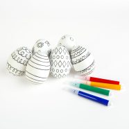   Húsvéti tojásfestő készlet filctollal - 6 db / csomag                                                 BX57946