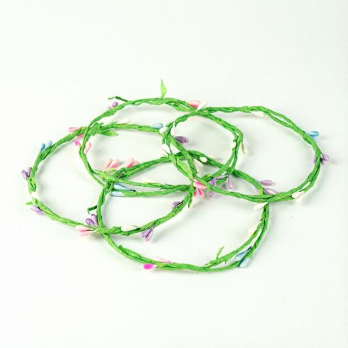 Húsvéti színes koszorú - 65 cm - 4 db / csomag                                                        BX57947