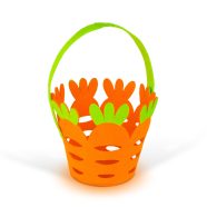   Húsvéti dekoráció - filc kosár - répa forma - 25 x O18 cm                                             BX57961