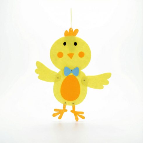 Húsvéti függő dekoráció - csibe, filc                                                                 BX57964A