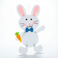   Húsvéti függő dekoráció - nyuszi, filc                                                                BX57964B