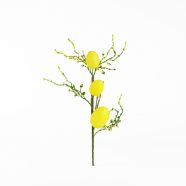   Húsvéti tojásfa ág - csillámos - sárga - 40 x 16 cm                                                   BX57965A