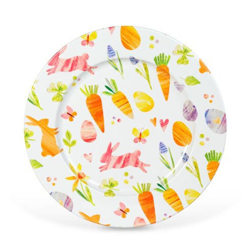 Húsvéti tálca - fém - répás - 33 cm                                                                   BX57969B