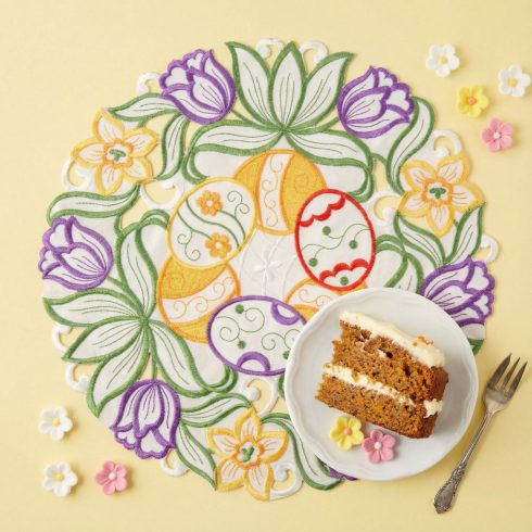 Húsvéti hímzett alátét -  O35 cm                                                                      BX57976