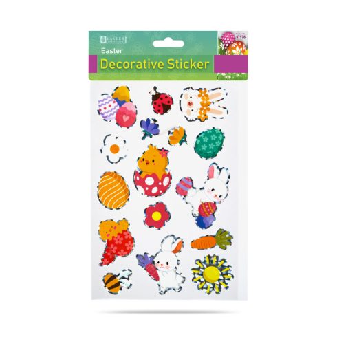 Húsvéti dekormatrica - többféle - 20,7 x 13,9 cm                                                      BX57978