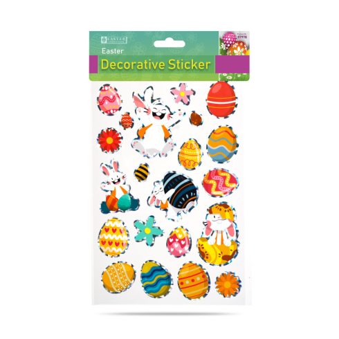 Húsvéti dekormatrica - többféle - 20,7 x 13,9 cm                                                      BX57978