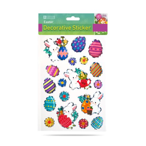 Húsvéti dekormatrica - többféle - 20,7 x 13,9 cm                                                      BX57978