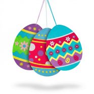   Húsvéti filc függődísz - tojás - 38 cm x 28 cm - 3 féle                                               BX57980