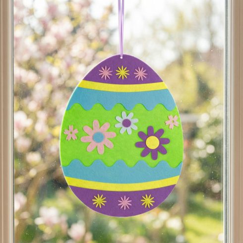 Húsvéti filc függődísz - tojás - 38 cm x 28 cm - 3 féle                                               BX57980