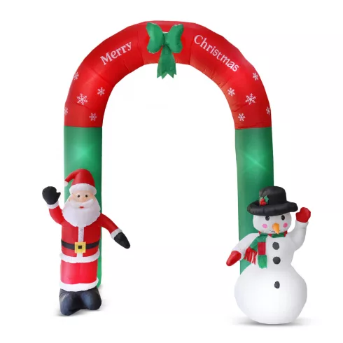 Felfújható karácsonyi kapu - 240 cm - IP44 - 9 LED - hálózati                                         BX58060K