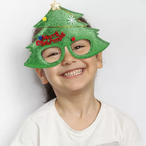 Party szemüveg - Karácsonyfa mintával                                                                 BX58083A