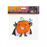   Halloween-i ablakdekor - Csillámos, színes tök                                                        BX58107F