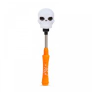   Halloween-i LED lámpa - rugós koponya - elemes                                                        BX58112C