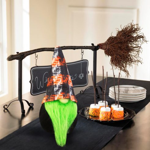 Halloween-i skandináv manó - 16 cm - zöld                                                             BX58136B