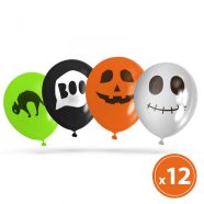   Halloween-i lufi szett - 4 féle - 12 db / csomag                                                      BX58141