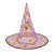 Halloween-i boszorkány kalap - 4 szín, poliészter - 38 x 34 cm                                        BX58153B