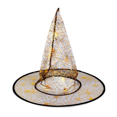 Halloween-i boszorkány kalap - 4 szín, poliészter - 38 x 34 cm                                        BX58153B