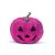 Halloween-i RGB LED dekor - habszivacs tök - lila - 11 cm                                             BX58162D
