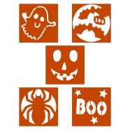   Halloween-i sablonkészlet - 5 db / csomag                                                             BX58176
