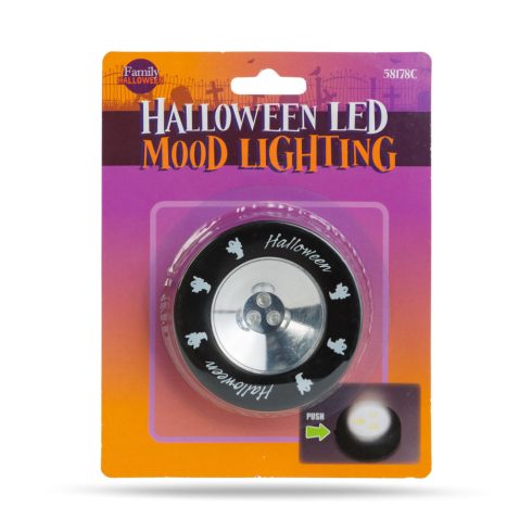 Halloween-i LED hangulatvilágítás - 3 LED - 3 x AAA - fekete, szellem                                 BX58178C